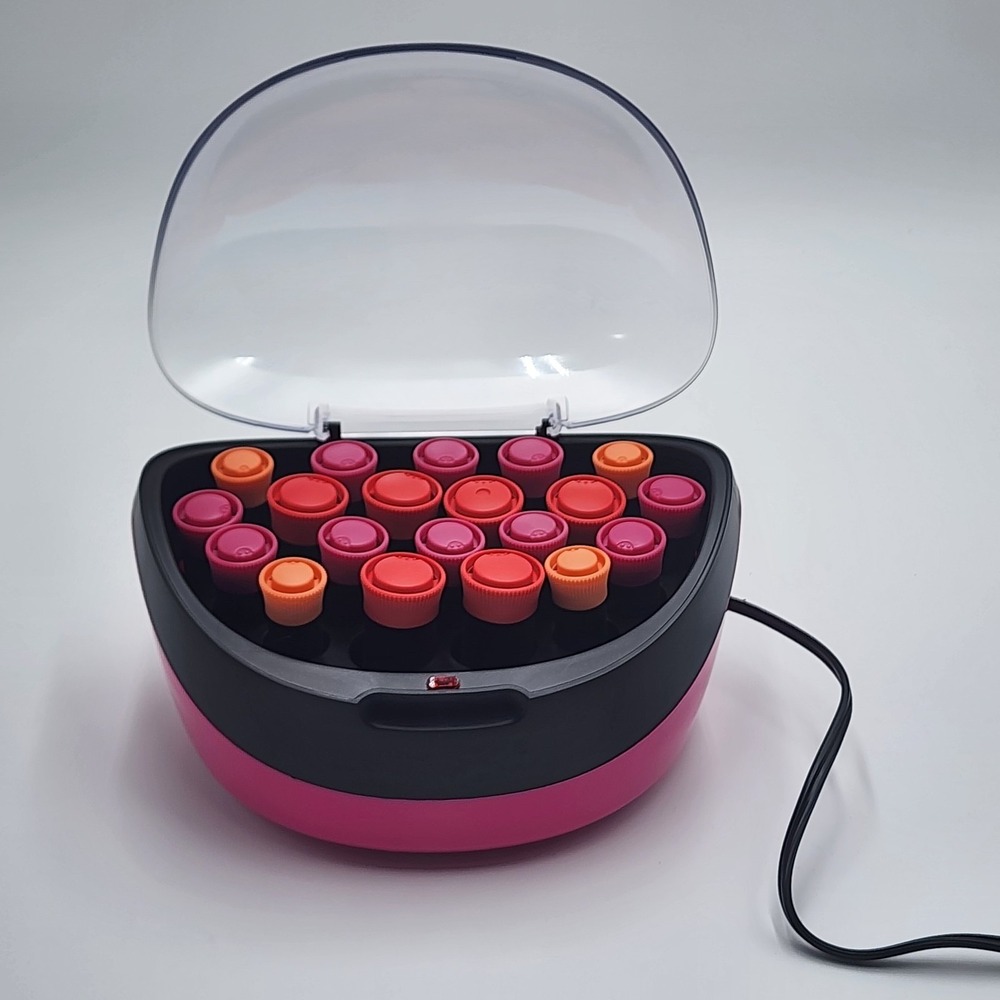 Remington Ionic Conditioning Hot Rollers 20 Velvet Rollers H-5600 No Clips Works